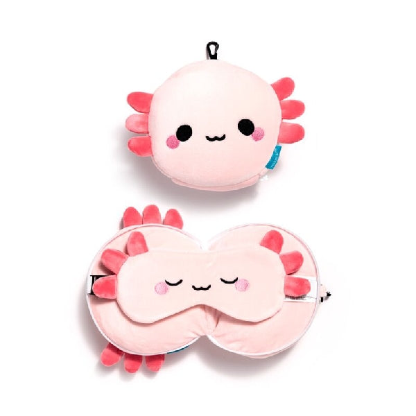 Relaxeazzz Kids & Adult Travel Pillow | Maddie The Axolotl