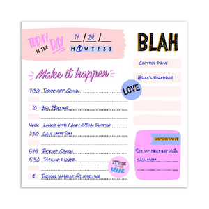 Undated Daily Note Block | Make It Happen