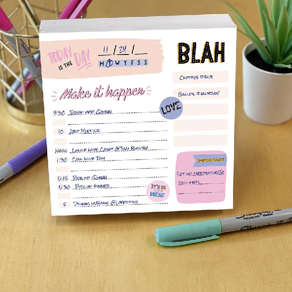 Undated Daily Note Block | Make It Happen