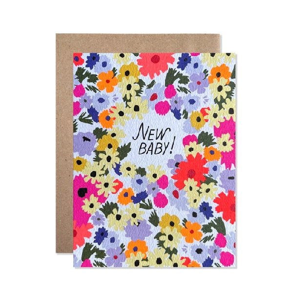 Martha's Garden Baby Card