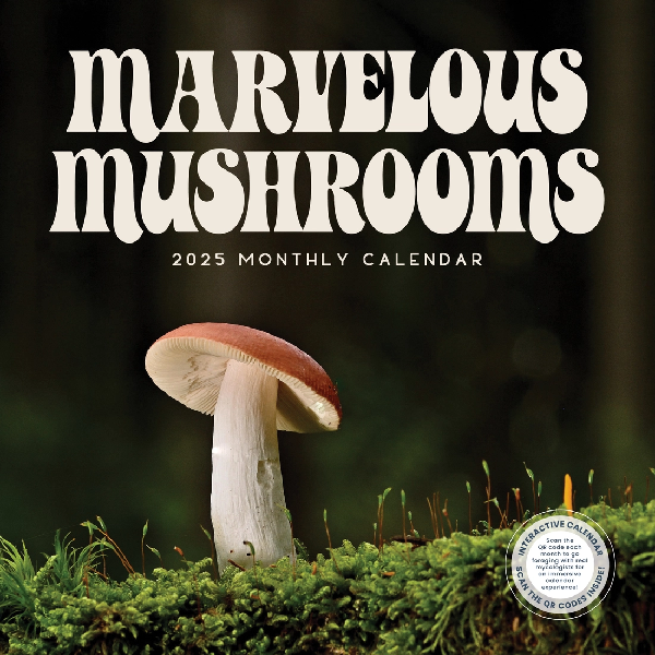 2025 Monthly Wall Calendar | Marvelous Mushrooms