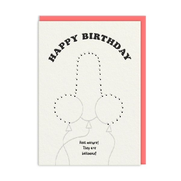 Dot To Dot Balloons Birthday Card