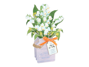May Birth Flower Pop-Up Card