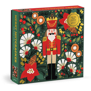 Galison 500 Piece Holiday Puzzle | Merry Nutcracker