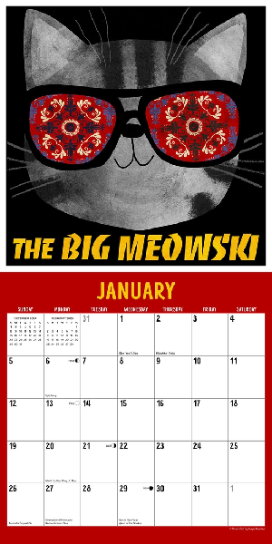 2025 Wall Calendar | Mewvie Cats