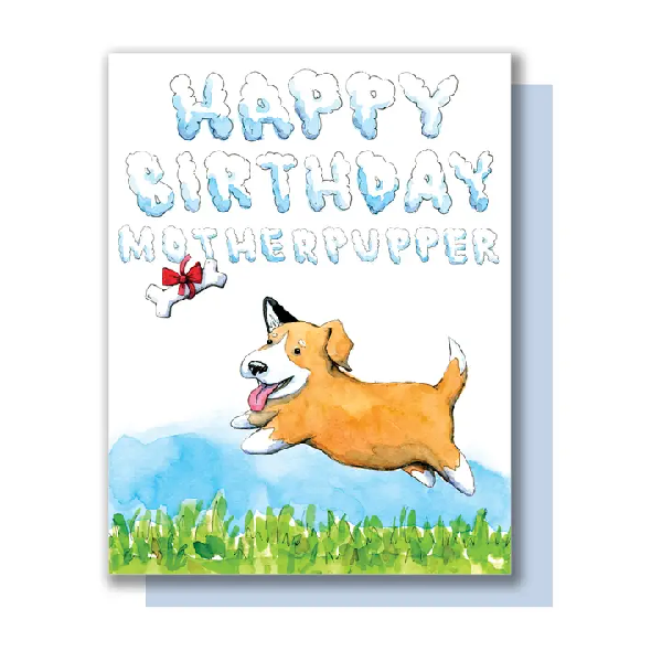 Motherpupper Birthday Card