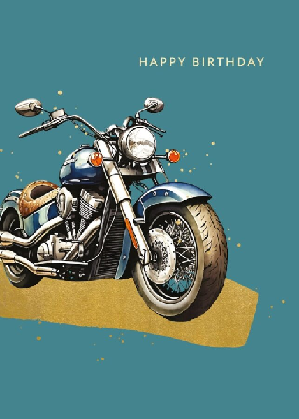 Motorbike Birthday Card