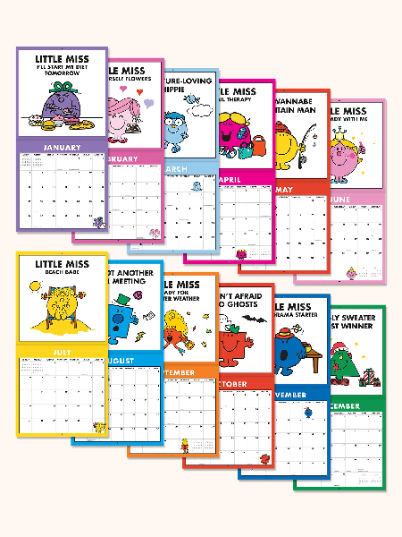 Studio Oh! 2025 12-Month Calendar | Mr. Men Little Miss