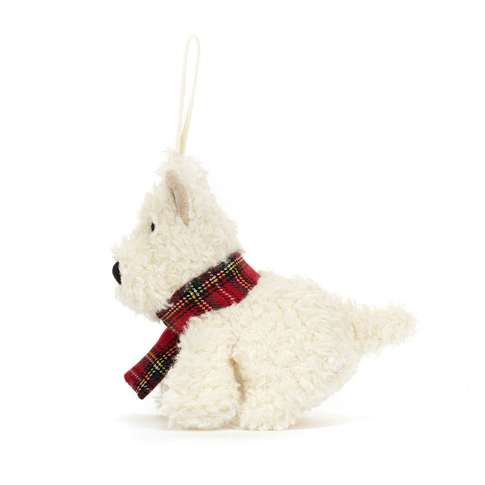 Jellycat Munro Scottie Dog Plush Decoration