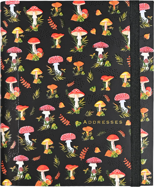 Mushrooms Large Address Book