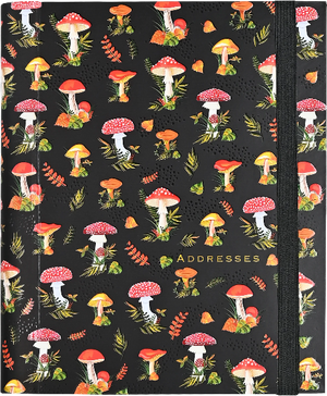 Mushrooms Large Address Book