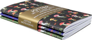 Set of 3 Mushrooms Jotter Notebooks