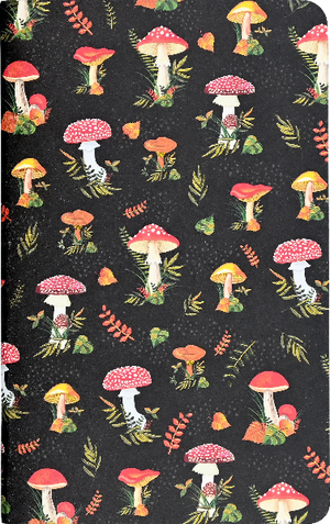 Set of 3 Mushrooms Jotter Notebooks