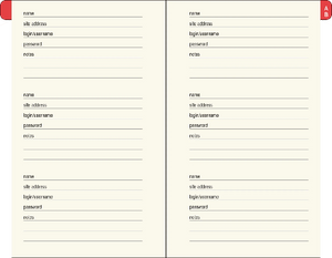 Mushrooms Internet Address And Password Logbook