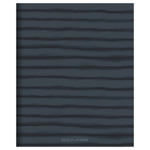 2025 Large Monthly Planner | Naval Stripes