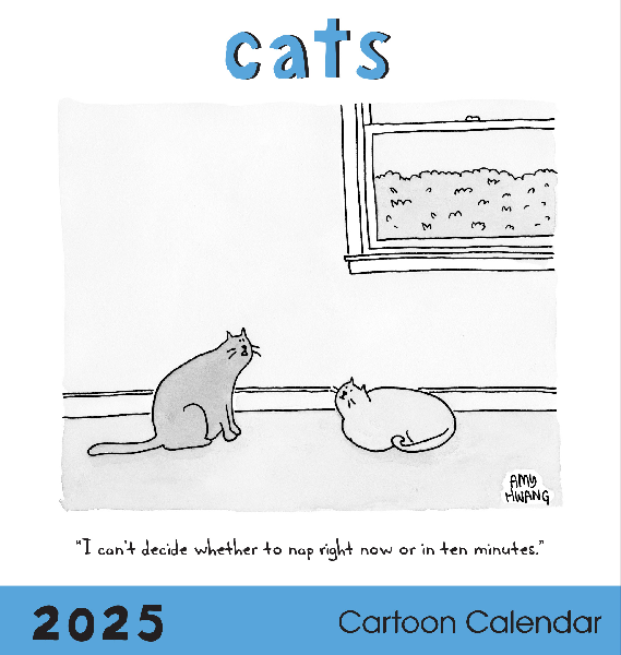 2025 New Yorker Monthly Wall Calendar | Cats