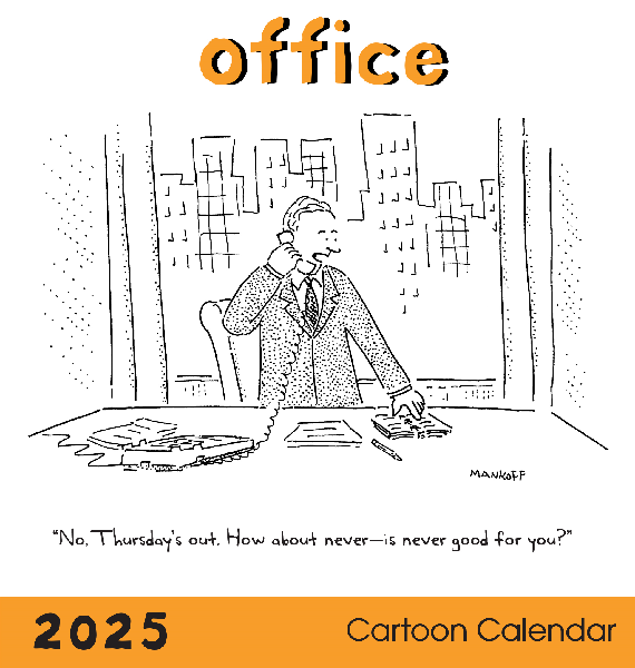 2025 New Yorker Monthly Wall Calendar | Office