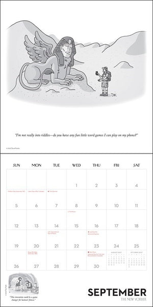 2027 New Yorker Cartoons Monthly Wall Calendar