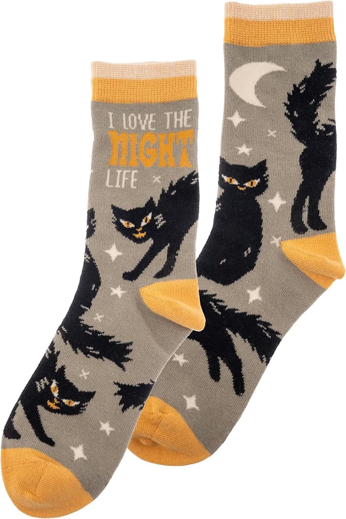 Night Life Halloween Socks