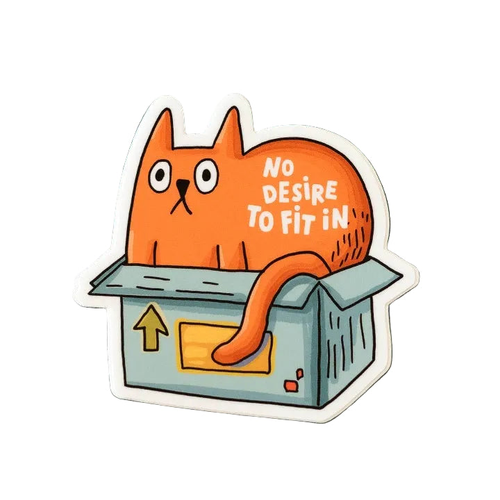 No Desire To Fit In Vinyl Sticker