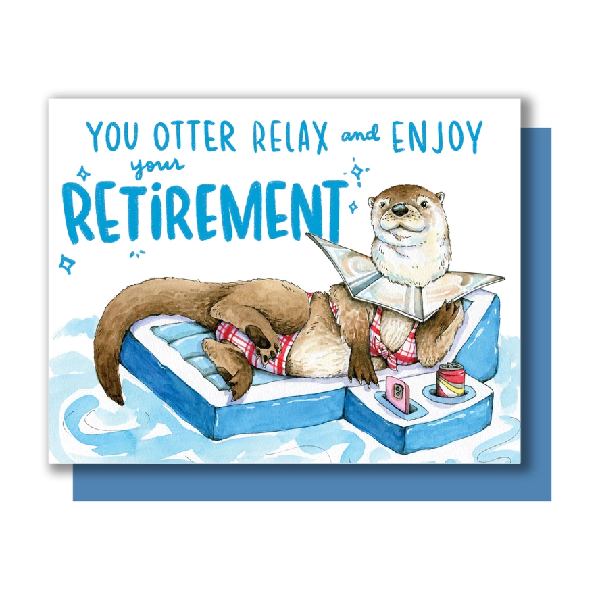 Enjoy Your Retirement Otter Retirement Card