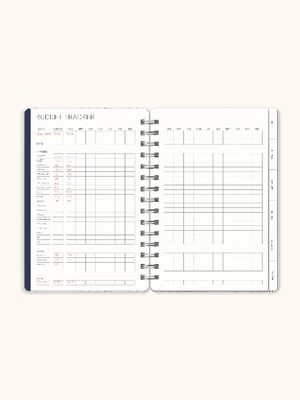 Studio Oh! Agatha 2025 17-Month Planner | Oxford Blue