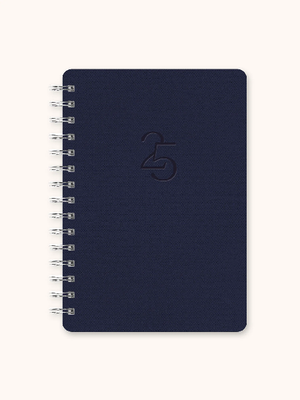 Studio Oh! Agatha 2025 17-Month Planner | Oxford Blue