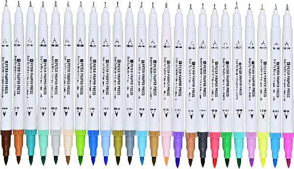 Pastel Dual Tip Colouring Marker Set