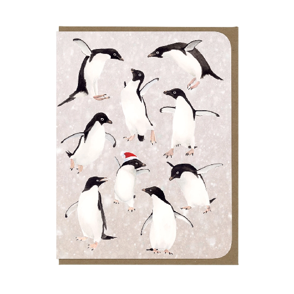 Penguin Dance Party Holiday Card