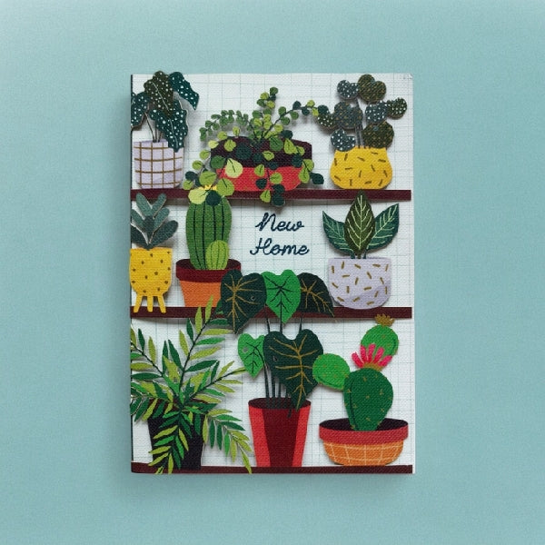 Plants Die-Cut New Home Card