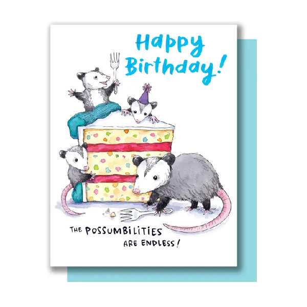 Possumbilities Birthday Card