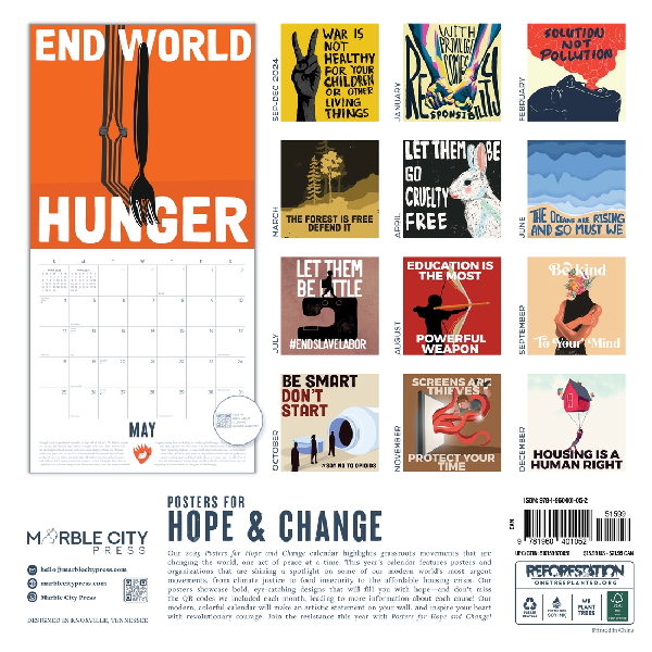 2025 Monthly Wall Calendar | Hope And Change