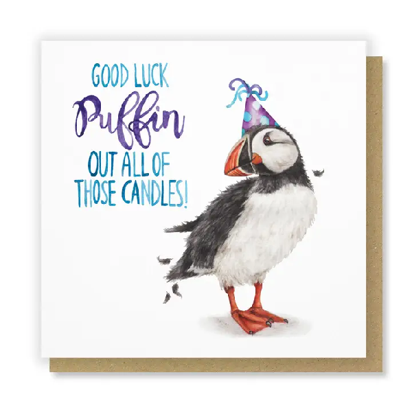 Puffin Out Birthday Card