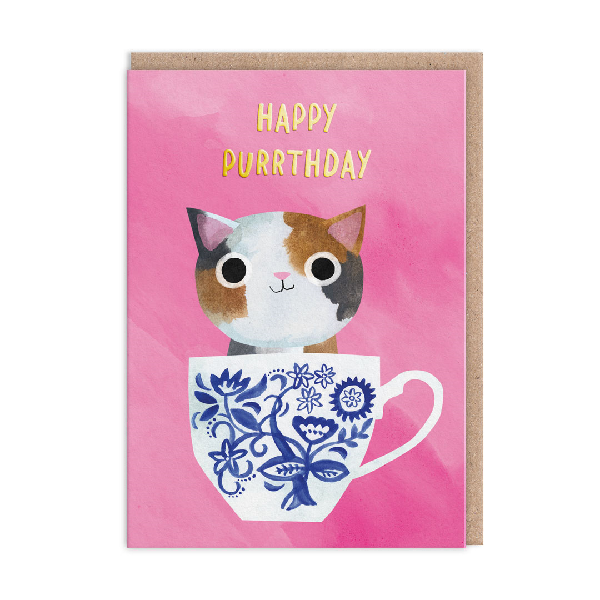 OHH DEER CARD BIRTHDAY HAPPY PURRDAY