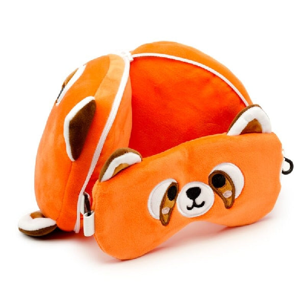Relaxeazzz Kids & Adult Travel Pillow | Red Panda