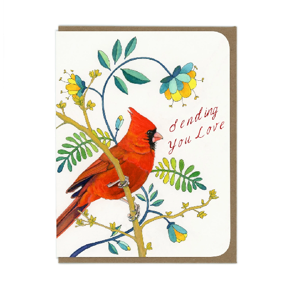 Sending You Love Cardinal Friendship Card