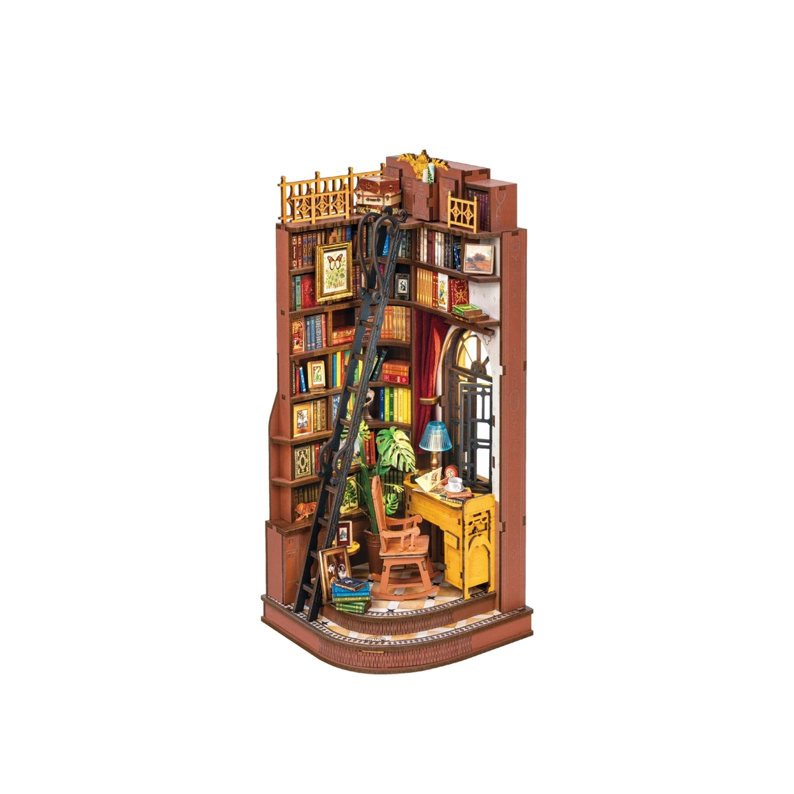 DIY Miniature Book Nook Kit | Silent Corner Study
