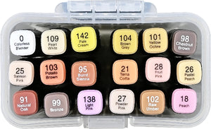 Skin Tone Dual-Tip Alcohol Markers