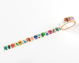 Colourful Skulls Washi Tape