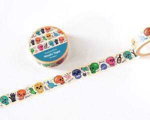 Colourful Skulls Washi Tape