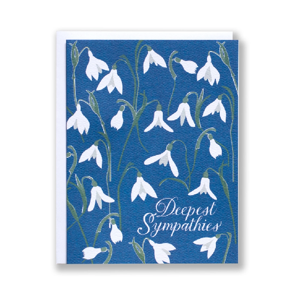 Snowdrops Sympathies Card