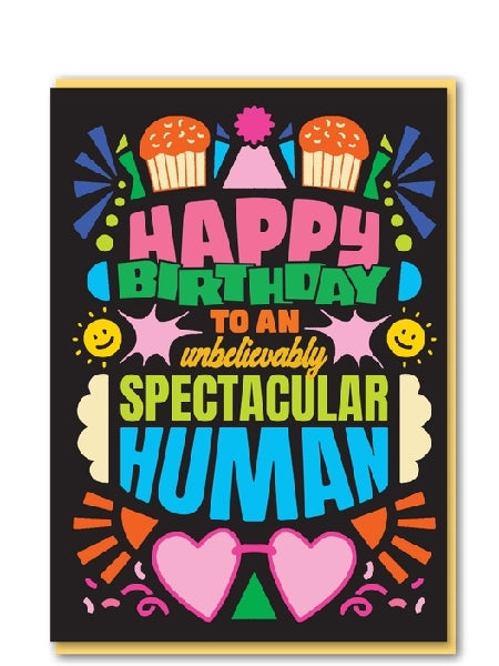 Spectacular Human Birthday Card