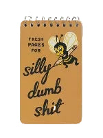 Blue Q Spiral Notebook 3"x 5" | Silly Dumb Shit