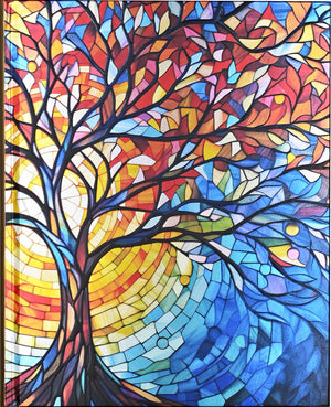 Stained Glass Tree Of Life Oversize Journal