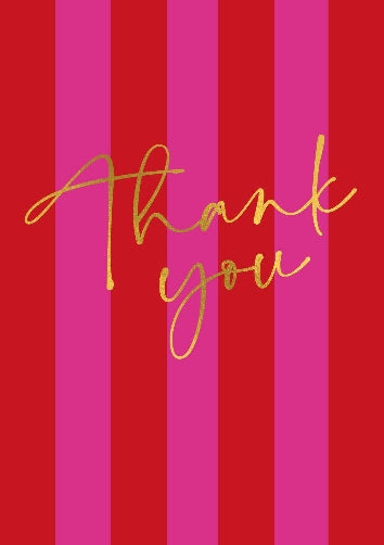 Stripe Thank You Card