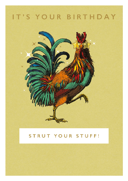 Strut Your Stuff Birthday Card