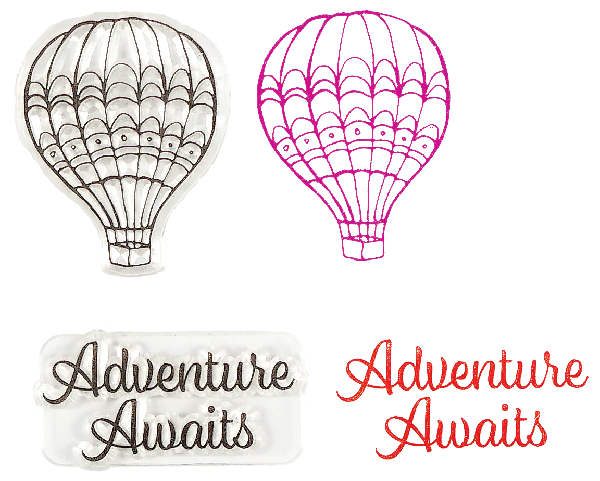 Silicone Clear Stamp Set | Travel