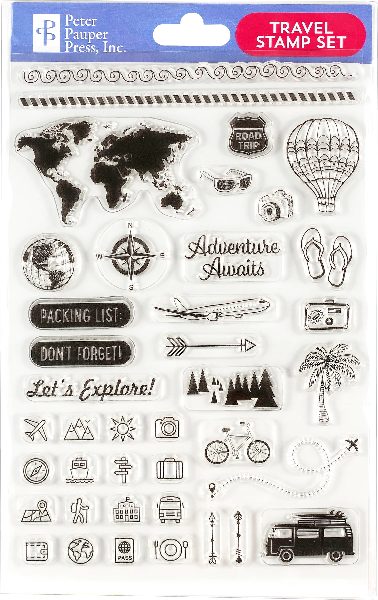 Silicone Clear Stamp Set | Travel