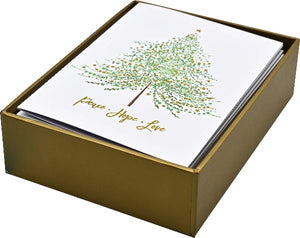 Tree of Festive Wishes Boxed Christmas Cards | Set of 20