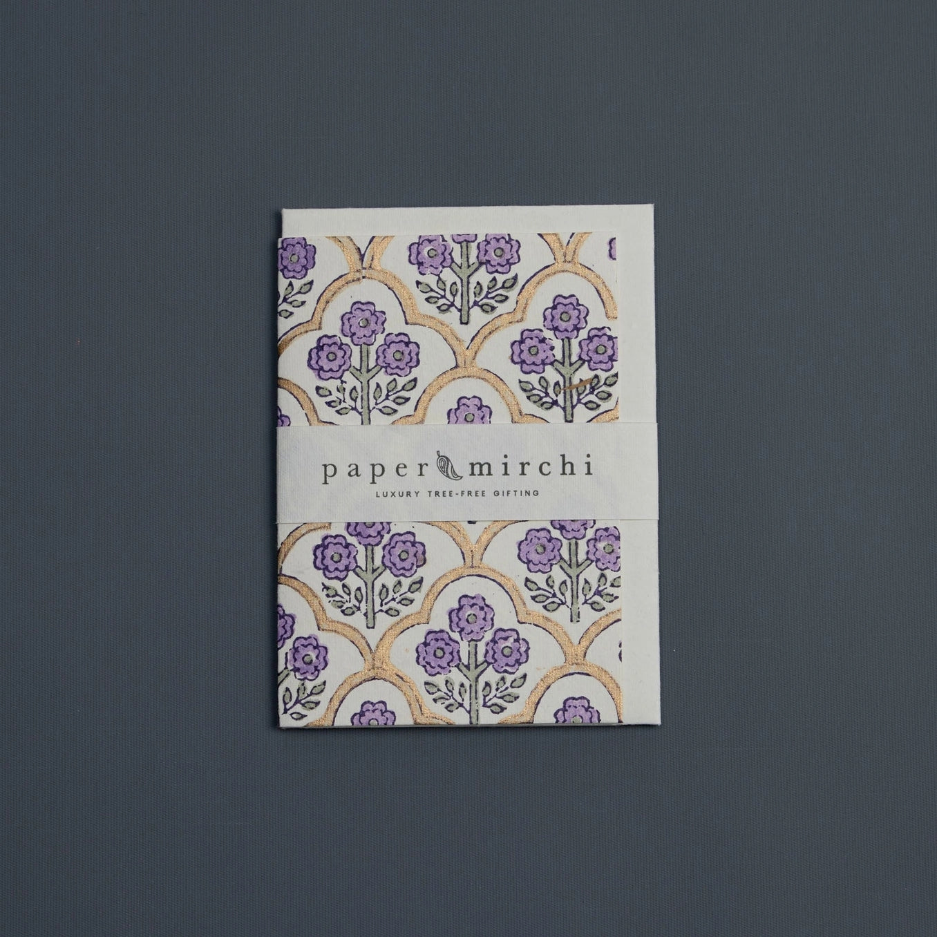 Trellis Lavender Blank Art Card